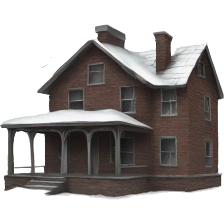 abandoned house christmas  emoji