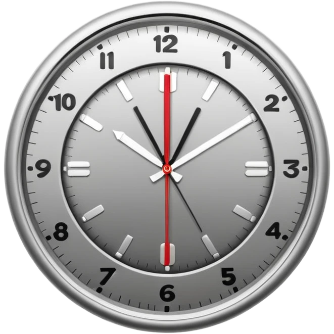 reloj con simbolo de interrogacion emoji