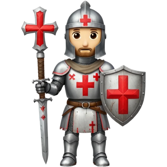 a knight templar red cross emoji