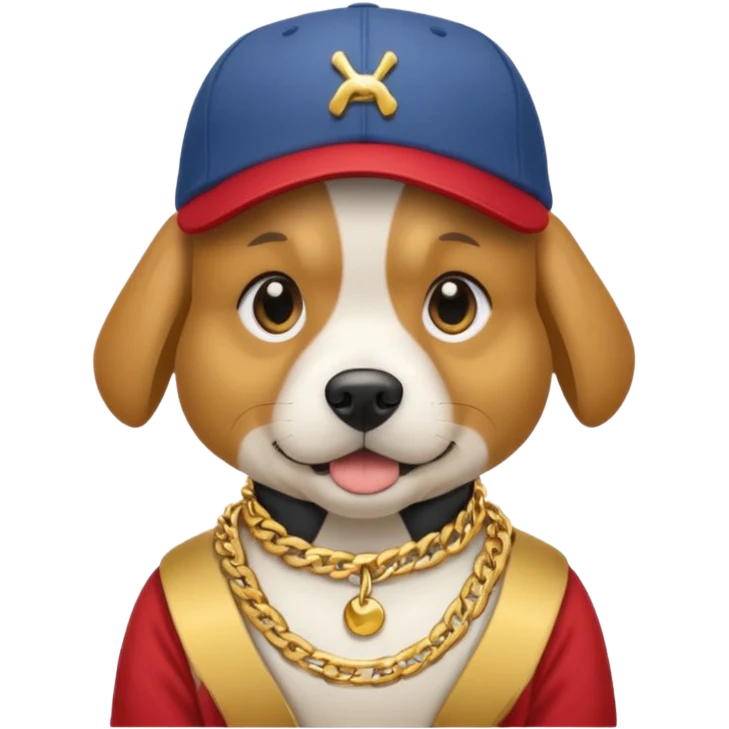 Dog rapper emoji