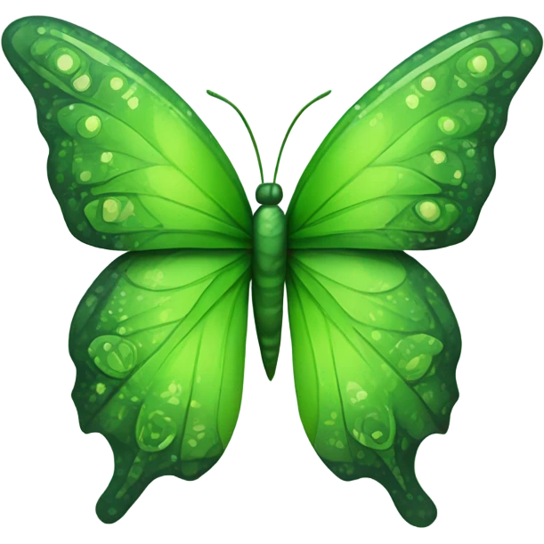 Green butterfly emoji