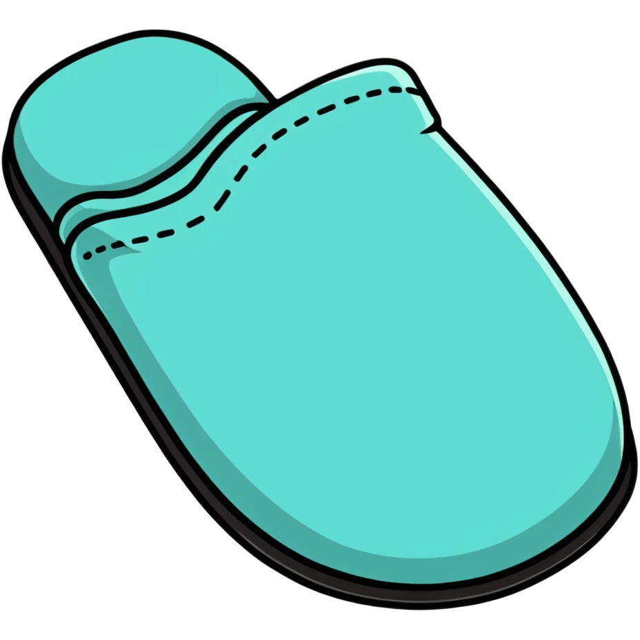 comfortable house slippers emoji