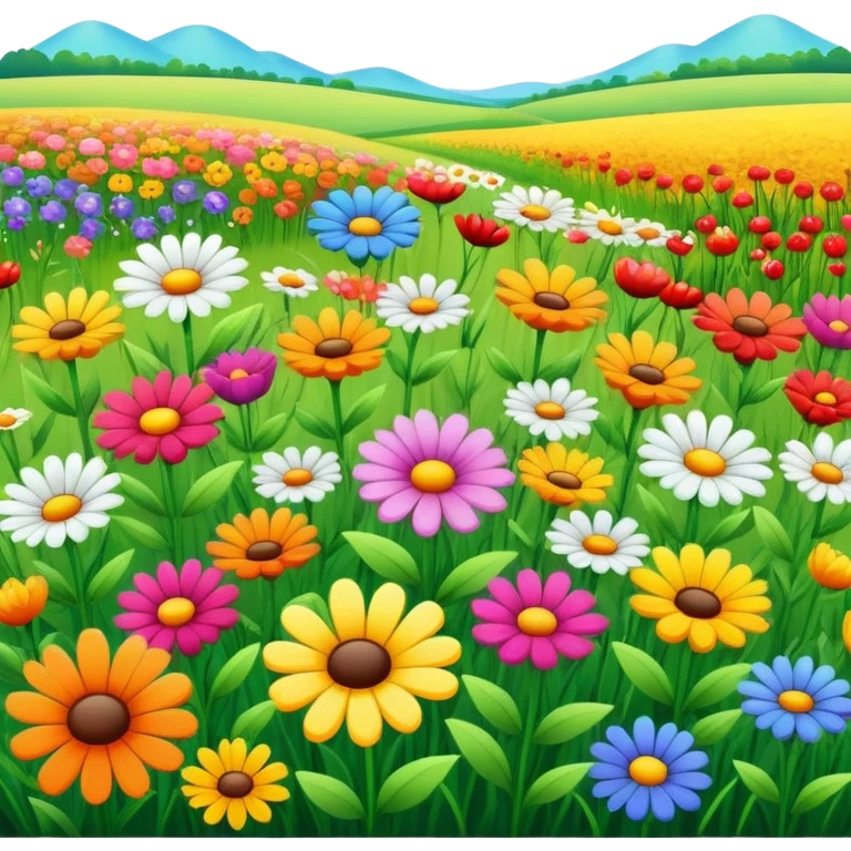 Flowers in afield emoji