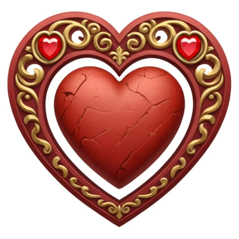 medieval themed heart emoji