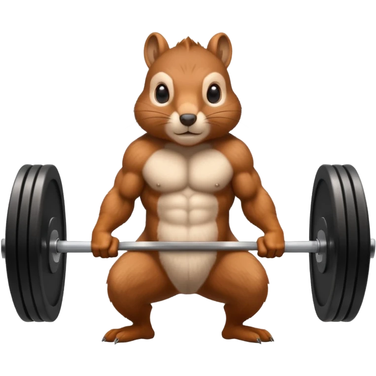 Squirrel dead lift emoji