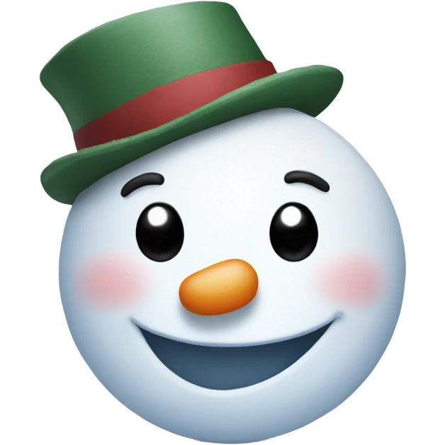 Snowman wink thumb up emoji