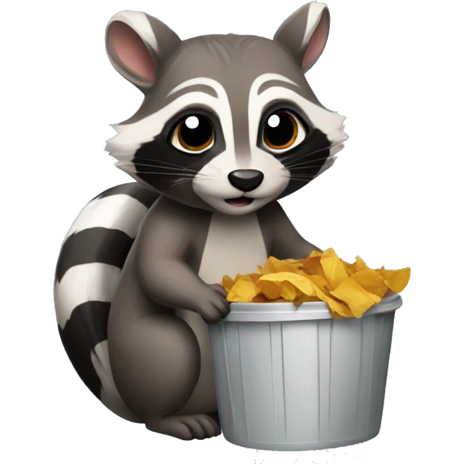 Trash panda squirrel emoji