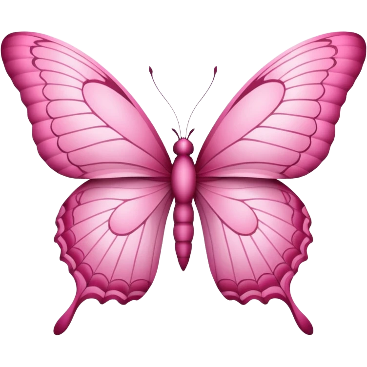 pink butterfly on paper emoji