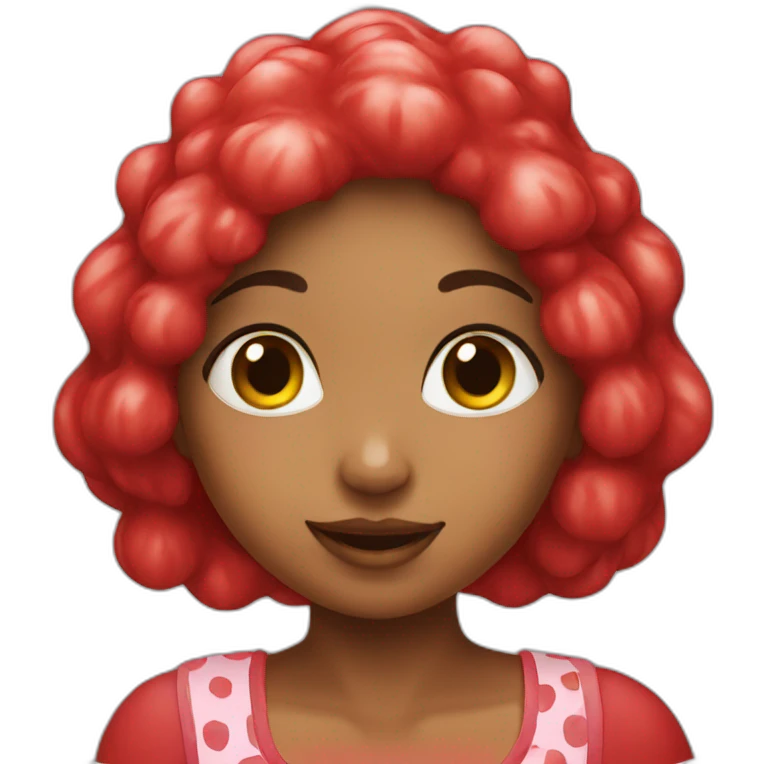 Strawberry girl emoji