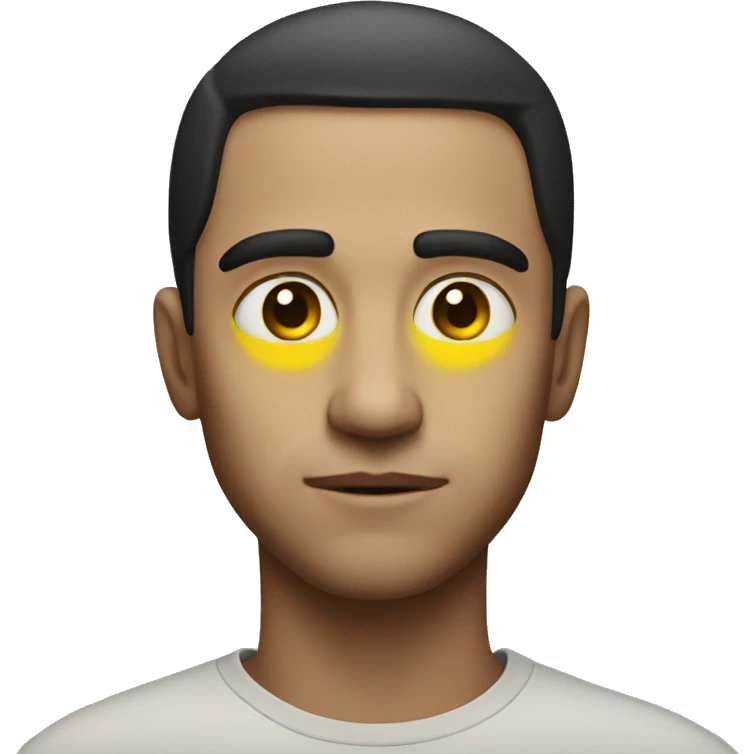 Yellow circle emoji Stare  emoji