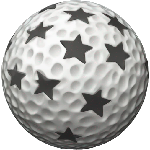 golfball in the star emoji