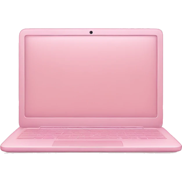 Soft Pink laptop 🩷 emoji