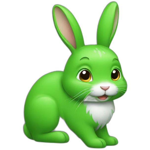 green rabbit emoji