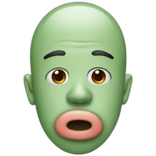 Mucus filled nose emoji