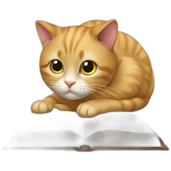 cat studying emoji