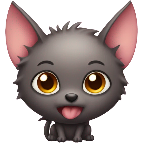 light pink bat  emoji