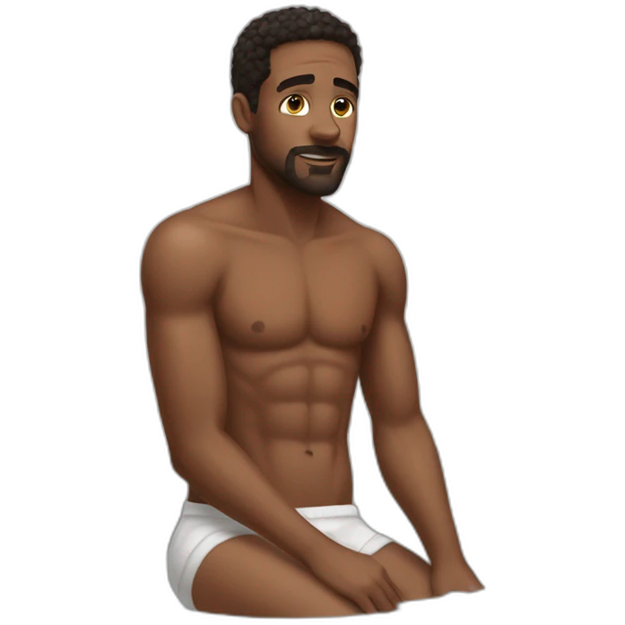man bathtub knees thighs shirtless emoji