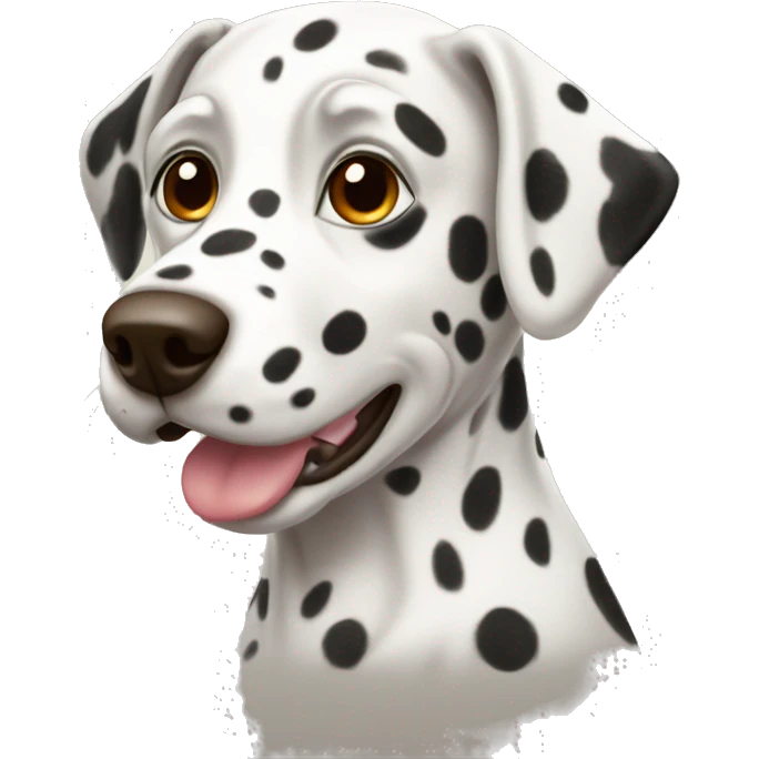 Dalmatian with brown spots emoji