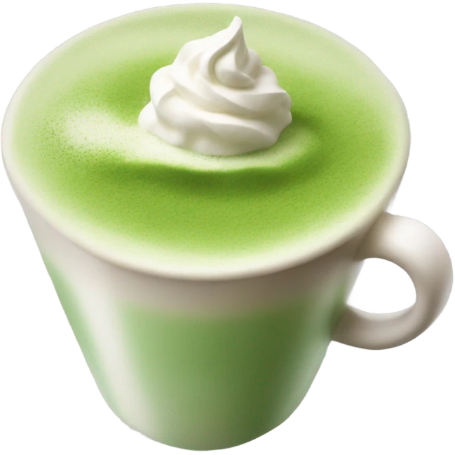 A matcha latte  emoji