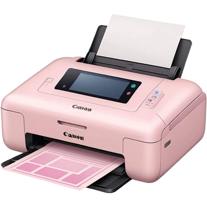 Pale Pink Scanners Printer Canon emoji