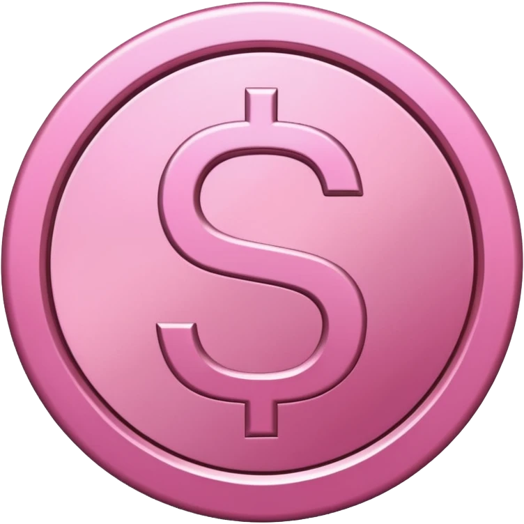 símbolo usd en color rosa con este código de color #FDD2EF emoji