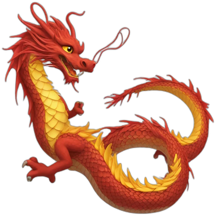 chinese dragon's tail emoji