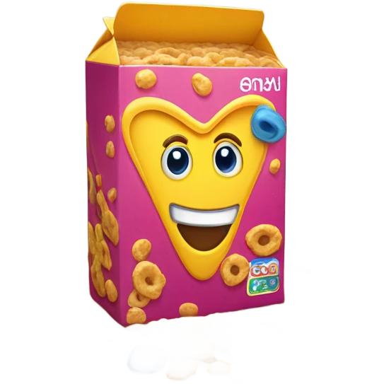 cereal box, game object emoji