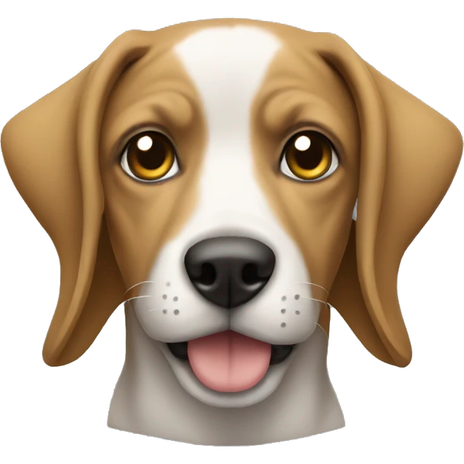 Dog wearing a hoodie emoji