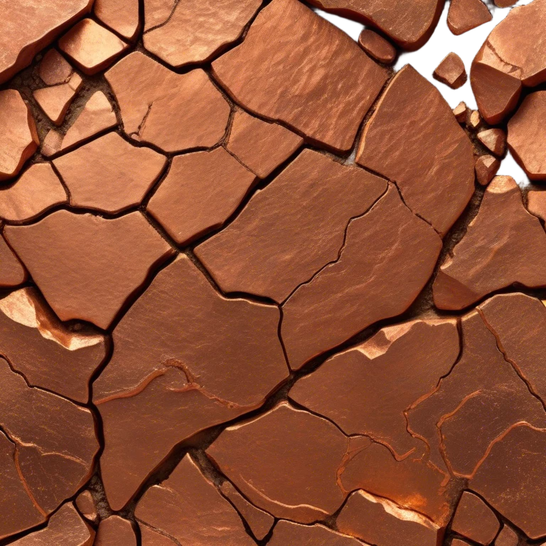 Cinematic Realistic Copper Ore, Warm and earthy, with rich, reddish-brown hues and intricate swirls of natural patterns across the rough, raw surface. The metal catches light with a gentle, glowing shimmer, exuding a rustic, organic charm. Soft glowing outline, capturing the essence of earthy elegance and natural beauty in raw copper ore. emoji