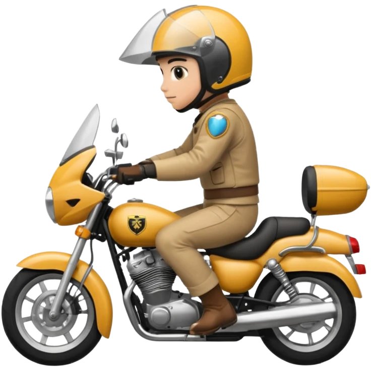 a motor bike rideng emoji emoji