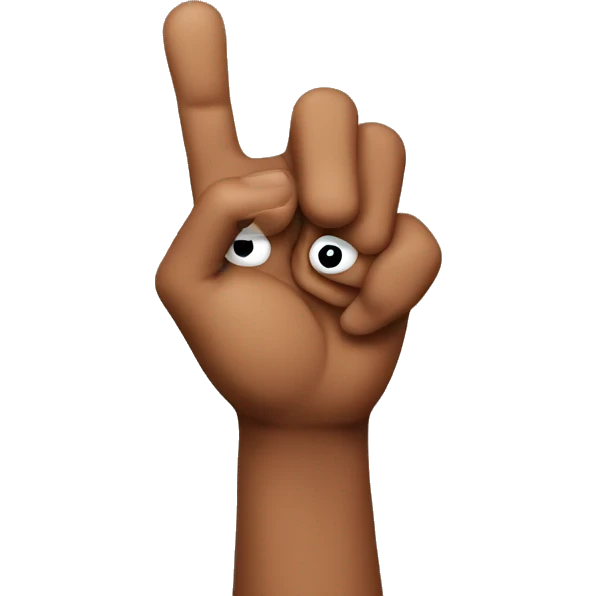 Confused Emoji Emoticon Holds Out His Hand emoji