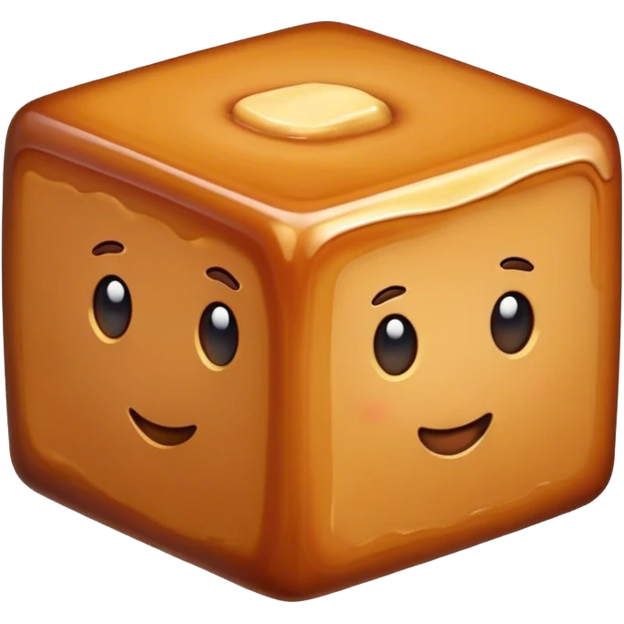 caramel cube emoji