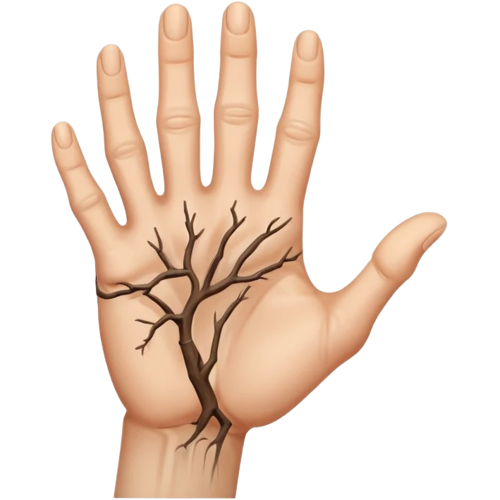 write with hand emoji