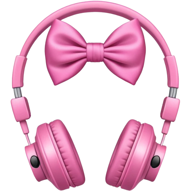 headphones with bow emoji