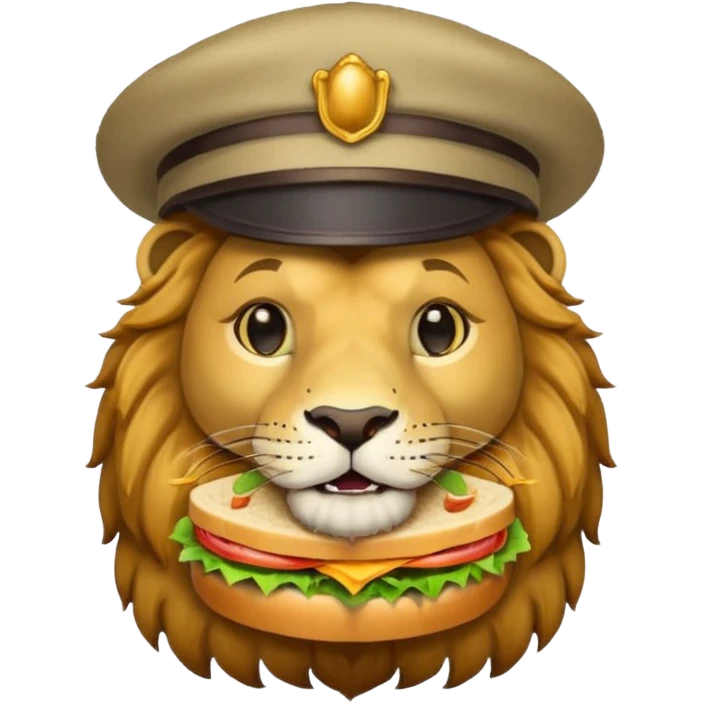 Lion at a picnic  emoji