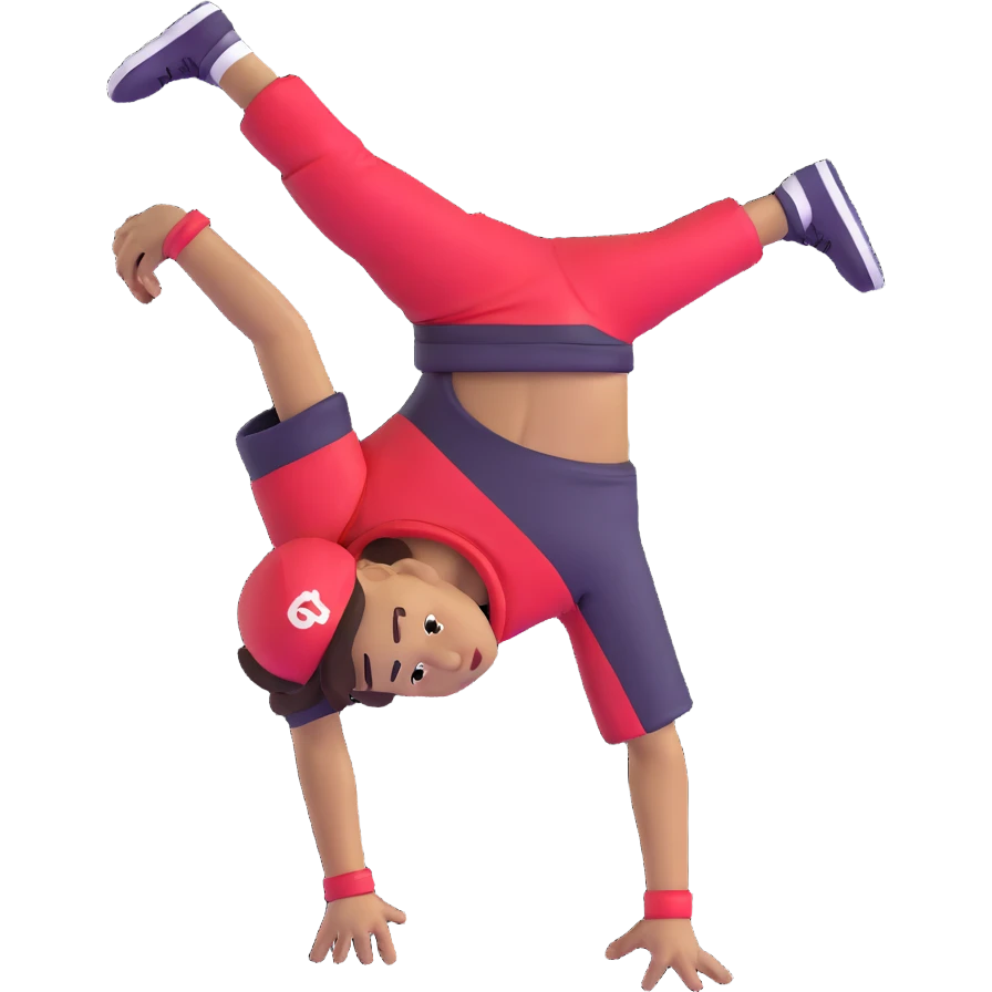 hiphop dancer breakdancing emoji
