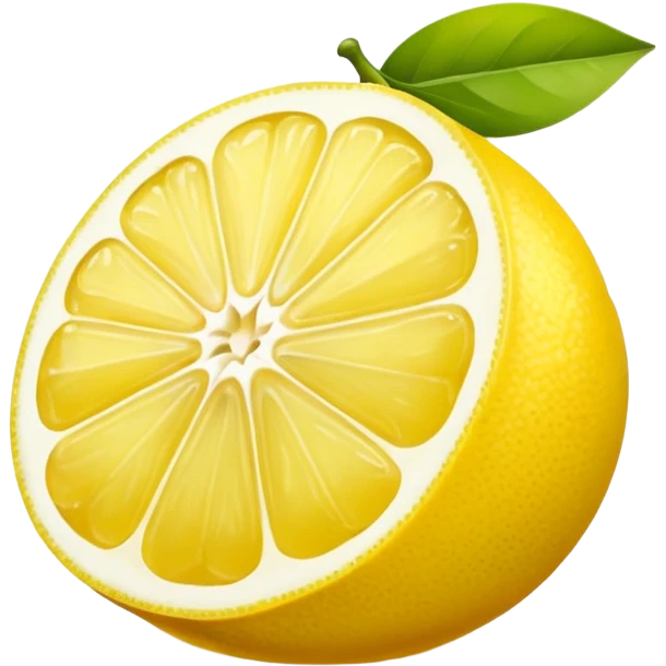 Lemon Cut Fruit emoji