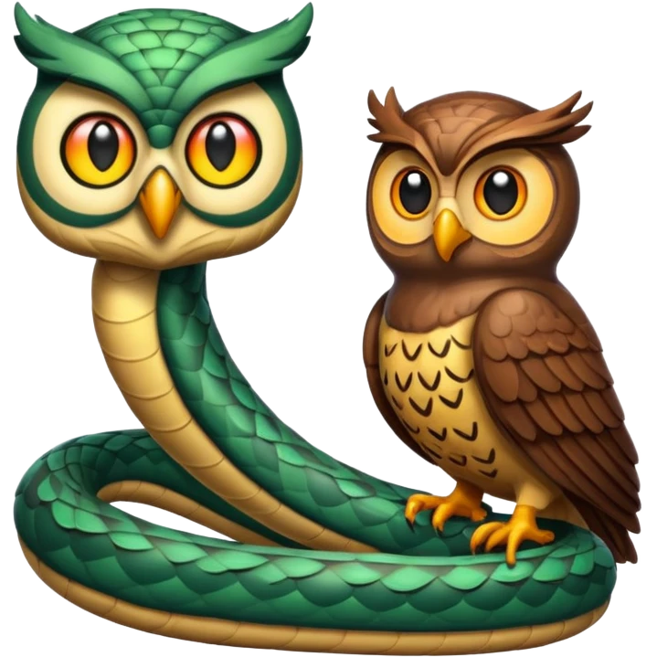 serpente gufo emoji emoji