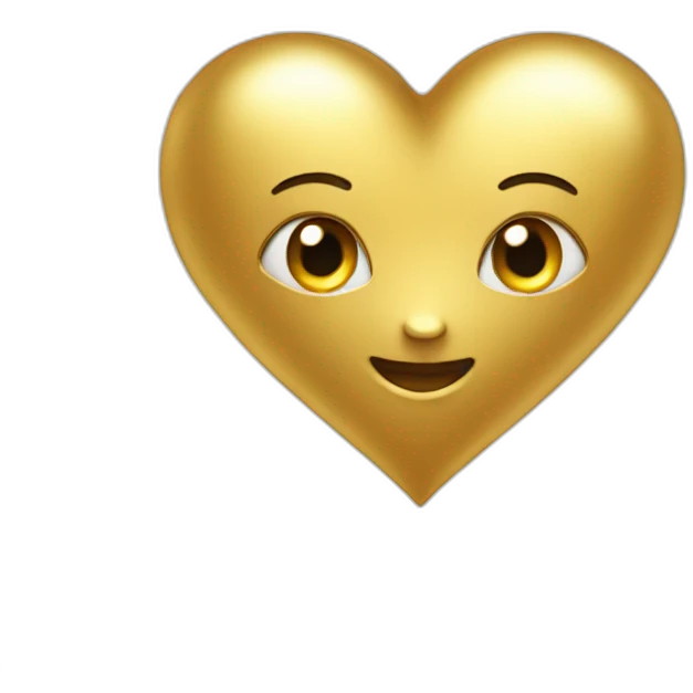 golden heart emoji