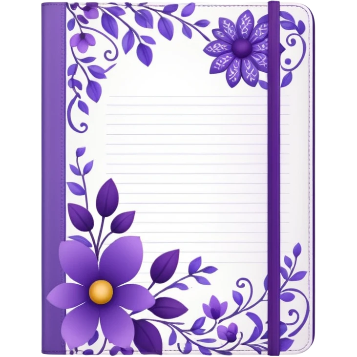 journal white and purple emoji