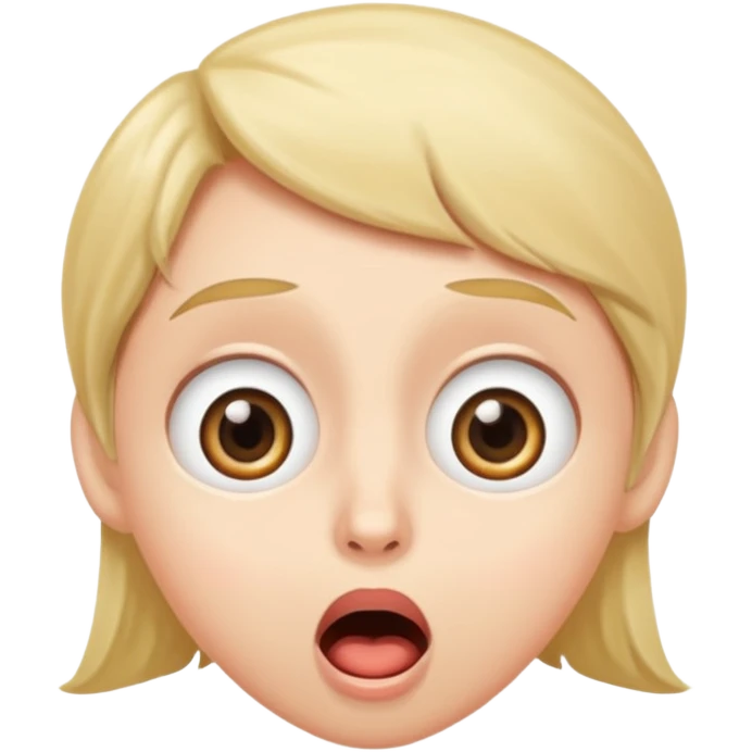 A surprised face after tasting something new emoji