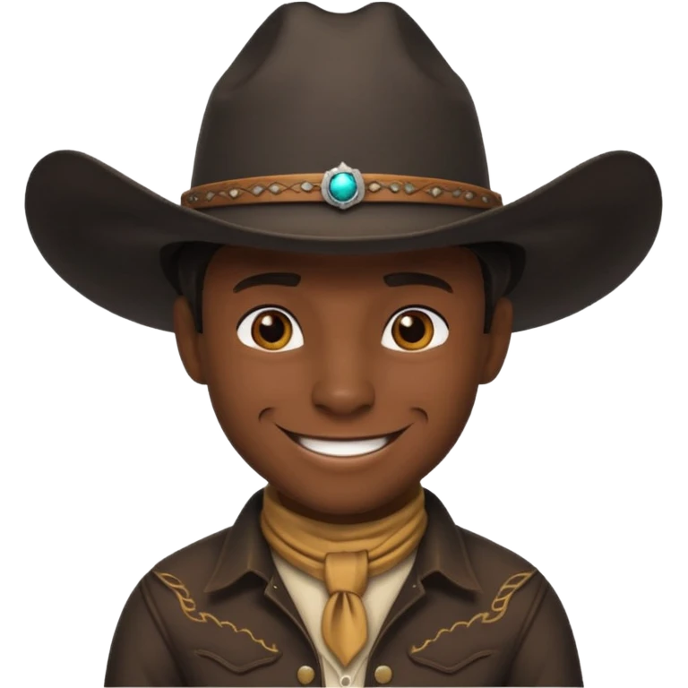 i want a black dragon with cowboy hat and smirk smile emoji