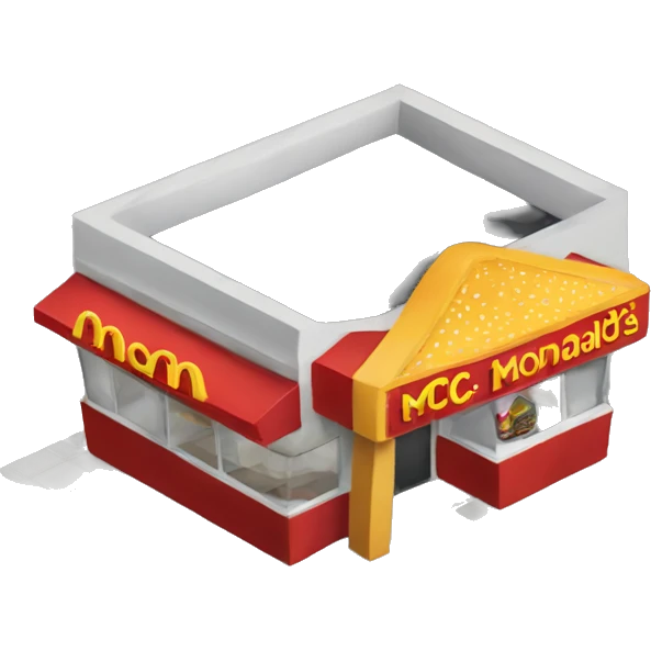 mc donalds restaurant emoji