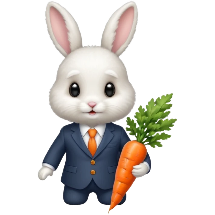 baby bunny in suit emoji