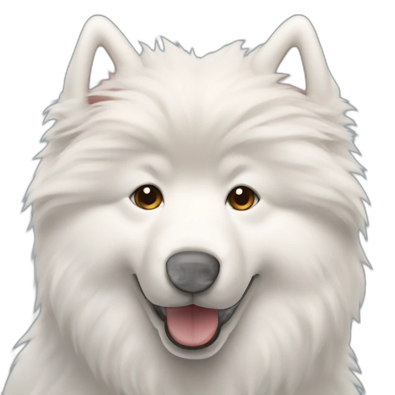 Samoyedo dog emoji