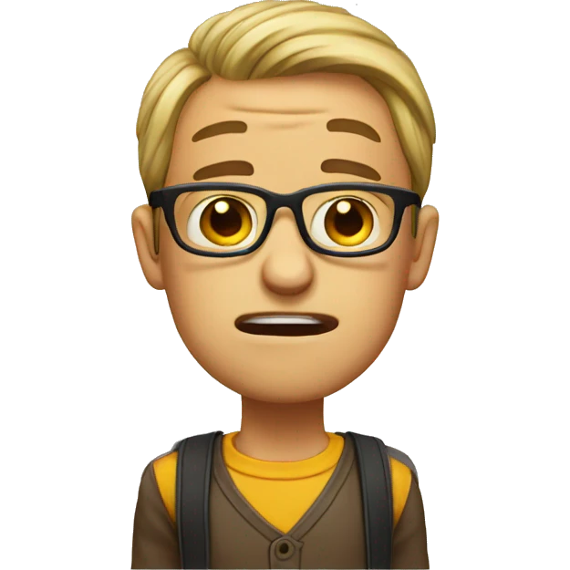 Crying Nerd emoji