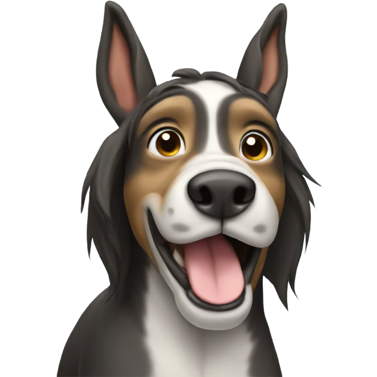 Dog donkey  emoji