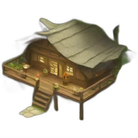 retreat in nature town emoji