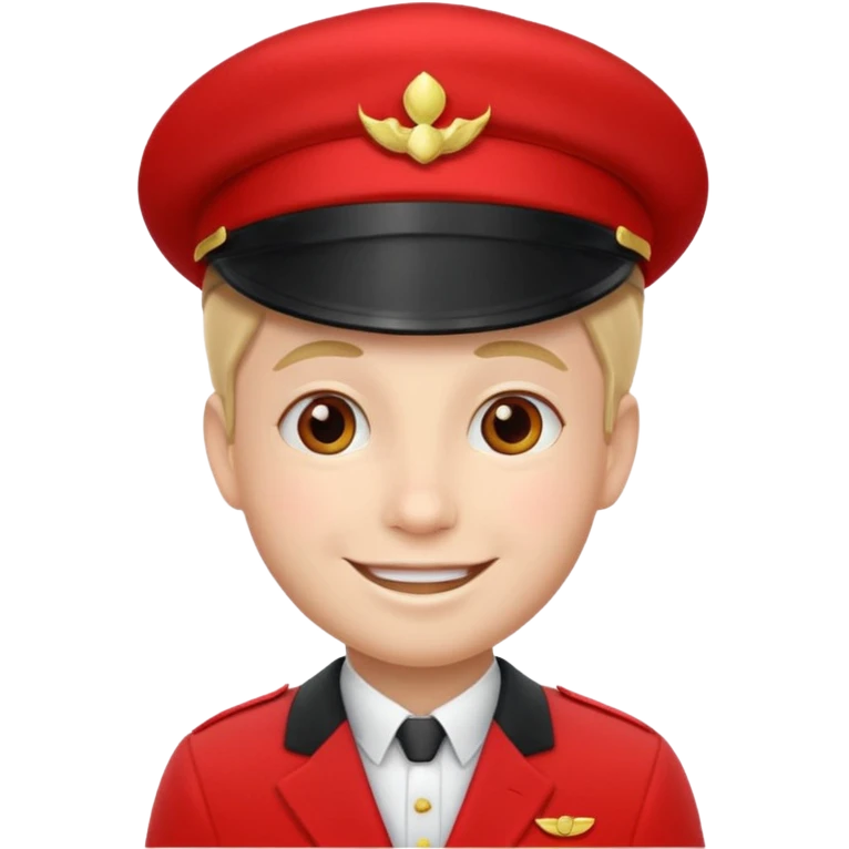 bellboy red hat face emoji