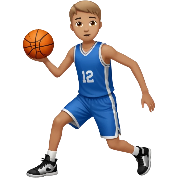 teen boy playing basketball emoji